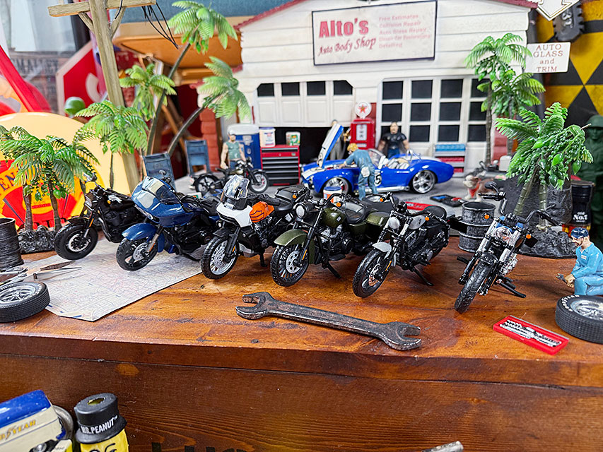 マイスト ハーレーダビッドソン ダイキャスト ミニカー 6台セット 1/18