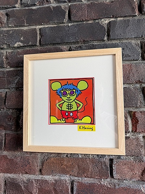 キース・ヘリング アートフレーム Sサイズ （Andy Mouse 1986 TYPE1