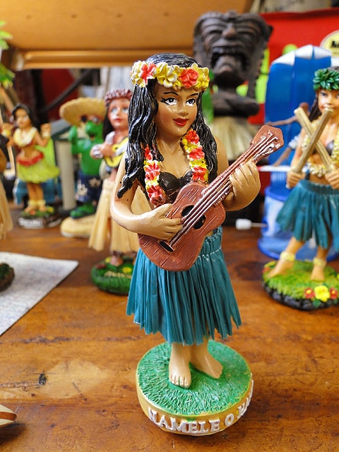 ハワイアン フラガール ダッシュボードドール MINI （ナメレオハワイ