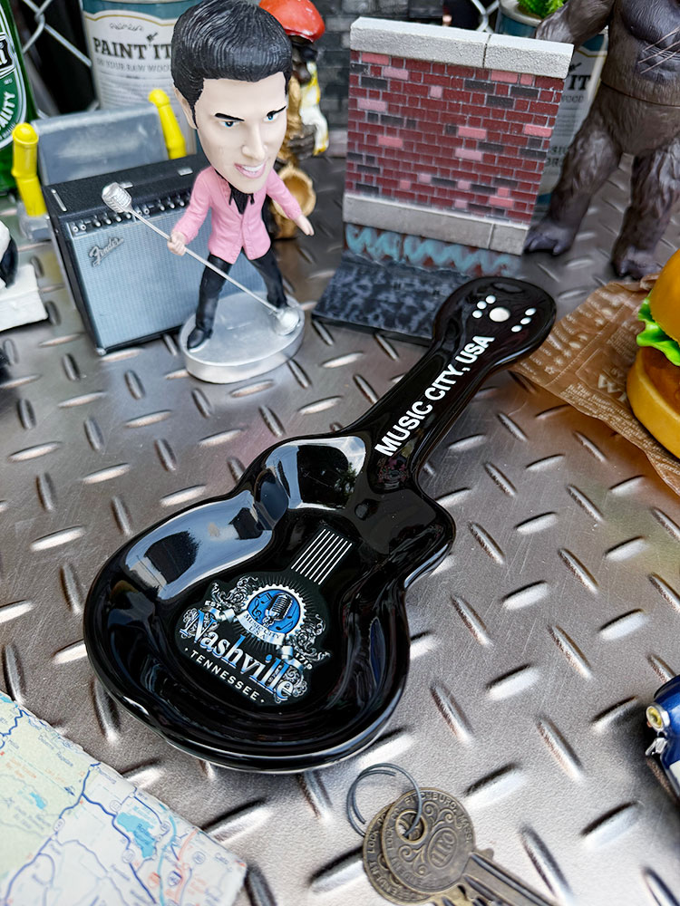ナッシュビル ギター型プレート ディップトレイ 灰皿の通販・販売