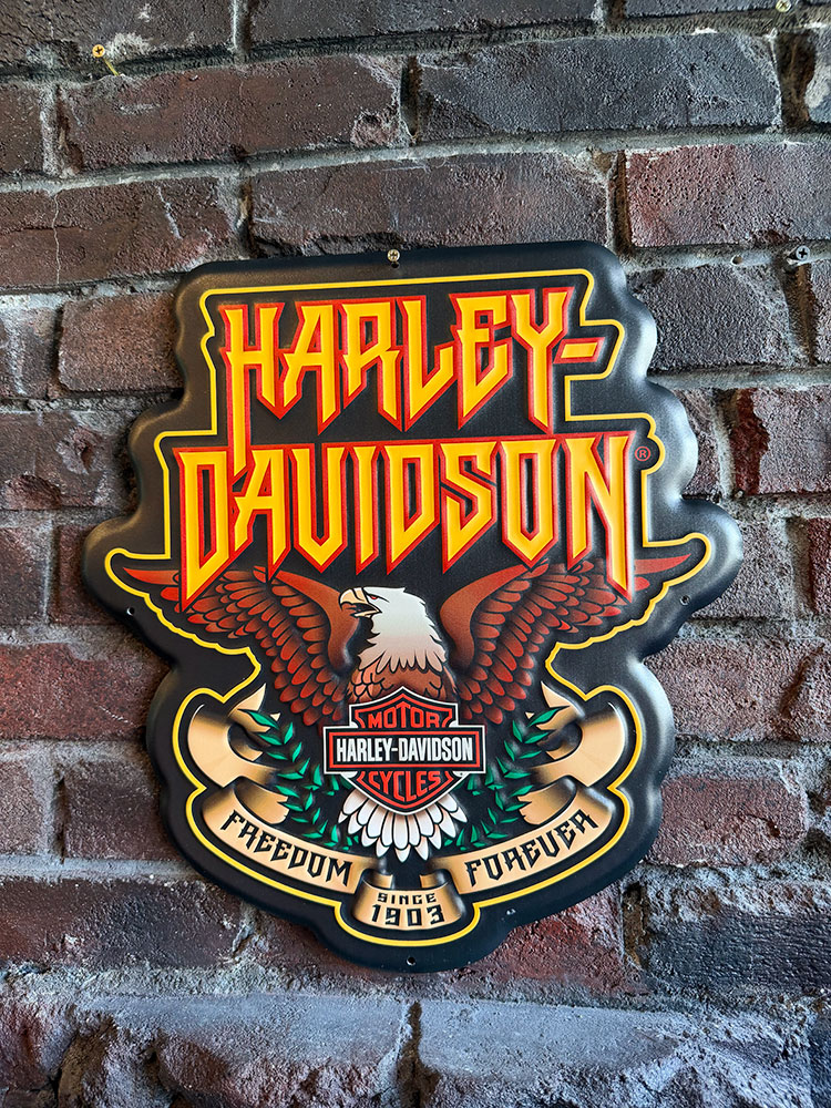 ハーレーダビッドソン オフィシャル エンボスティンサイン （ハード
