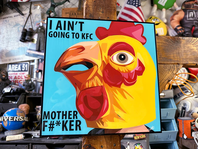 �ե��å������󡡥ݥåץ����ȥե졼�ࡡI AIN'T GOING TO KFC