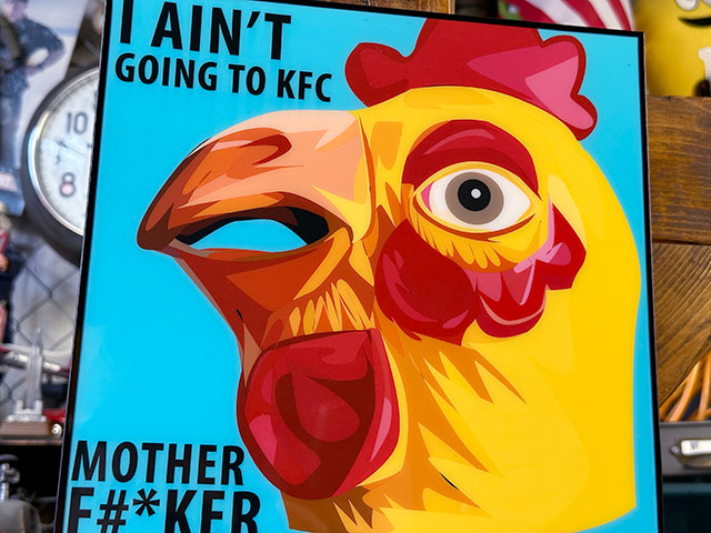 �ե��å������󡡥ݥåץ����ȥե졼�ࡡI AIN'T GOING TO KFC