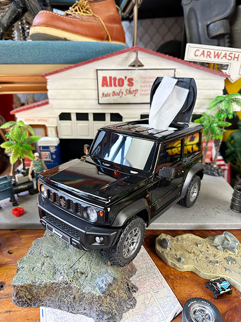 スズキ ジムニーシエラ ウェットティッシュケース （ブルーイッシュ