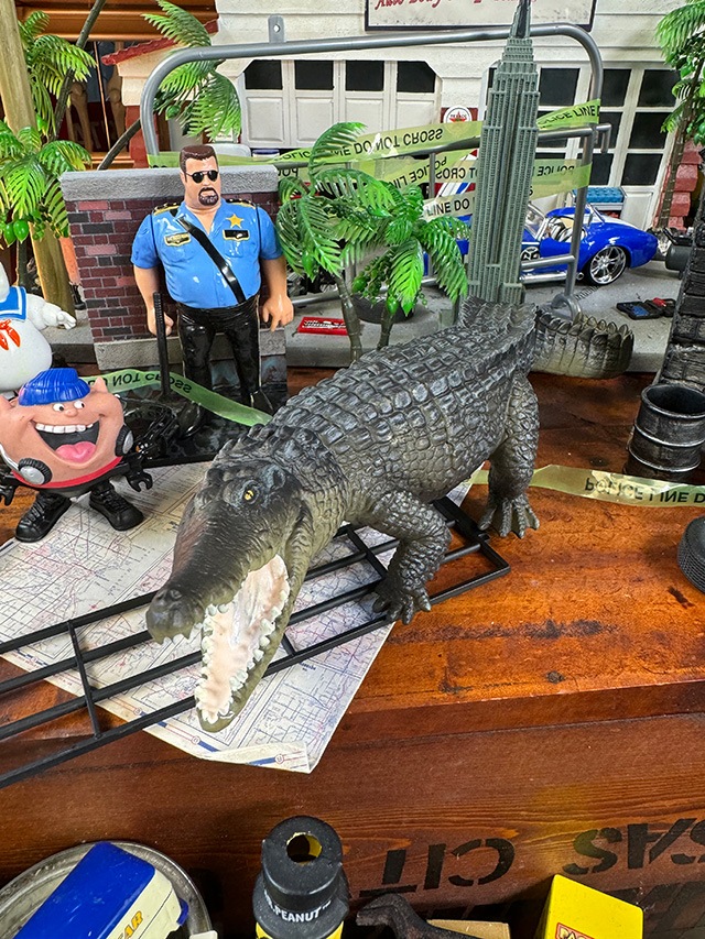 ワニ フィギュア Lサイズ （クロコダイル） 爬虫類リアルフィギュアの