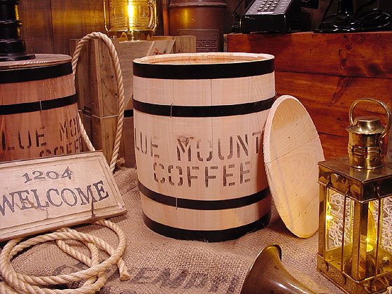 ジャンクガーデン小物　コーヒー樽 ジャンクガーデン小物コーヒー樽