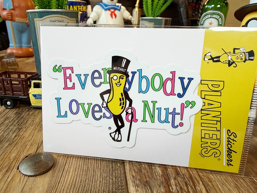 ミスターピーナッツ オフィシャル ステッカー （EVERYBODY LOVES A NUT