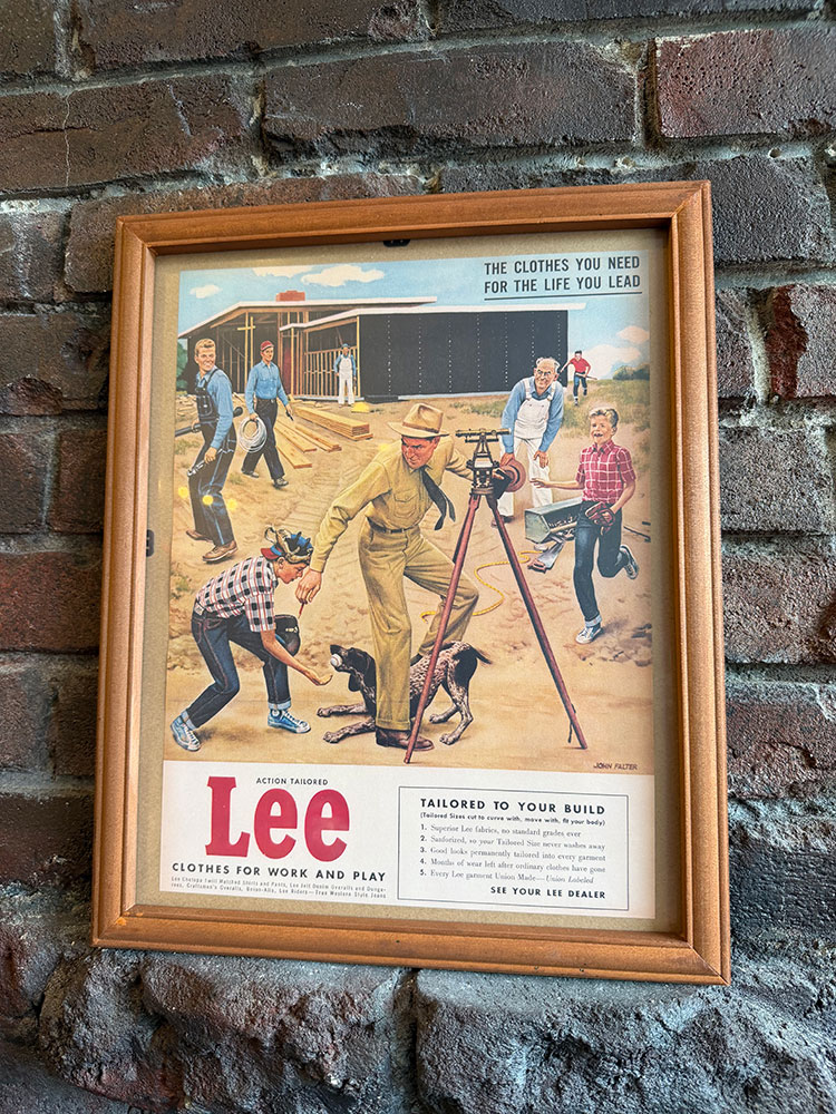 ヴィンテージ LIFE誌広告ポスター フレームアート （LEE） フレーム