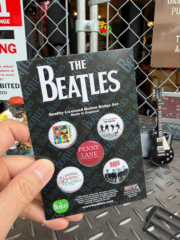 ビートルズ オフィシャル バッジセット 5個入り （Beatles Liverpool