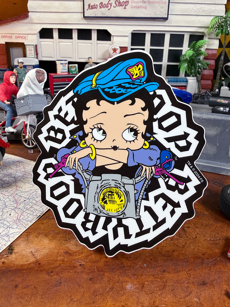 ベティ・ブープ オフィシャル ステッカー 大 （BIKER）の通販・販売