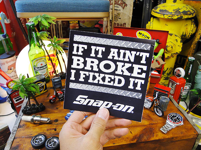 ���ʥåץ��󡡥��ƥå�������IF IT AIN'T BROKE I FIXED IT�� 