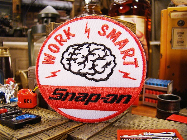 スナップオン レーシングワッペン （ワークスマート ホワイト