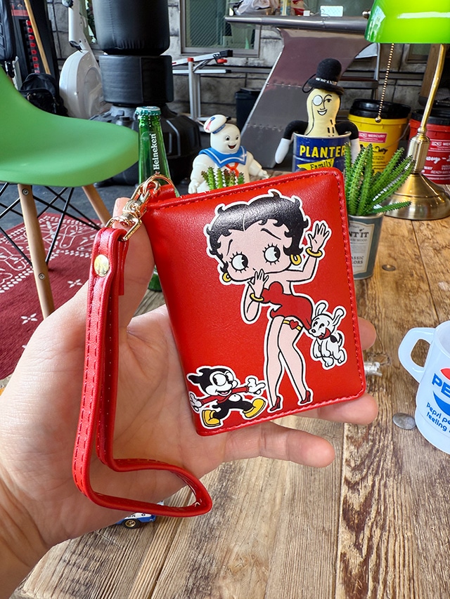 ベティ・ブープ パスケース 二つ折り 定期入れ カードケースの通販
