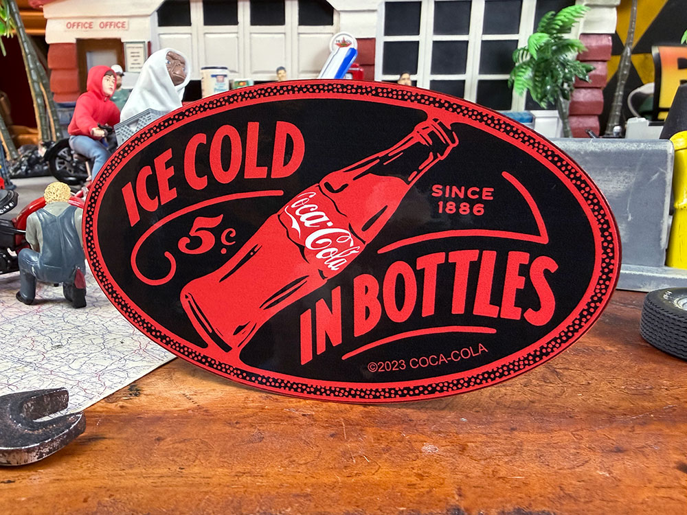 コカ・コーラ オフィシャル ステッカー （ICE COLD IN BOTTLES）の通販