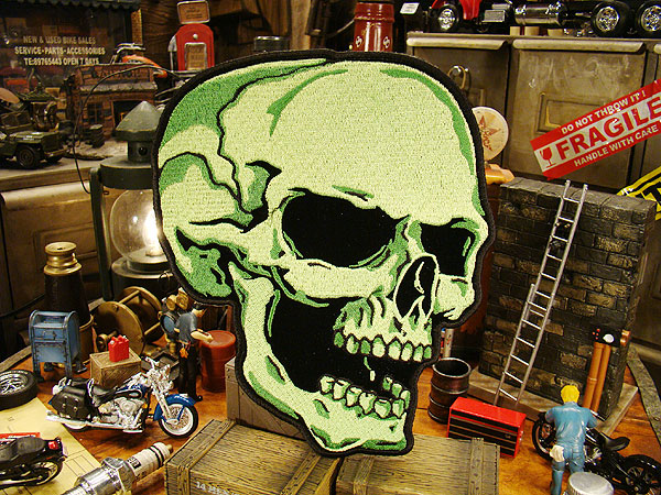����ꥫ��Х���������åڥ󡡡�Green Skull Right XXL�� 