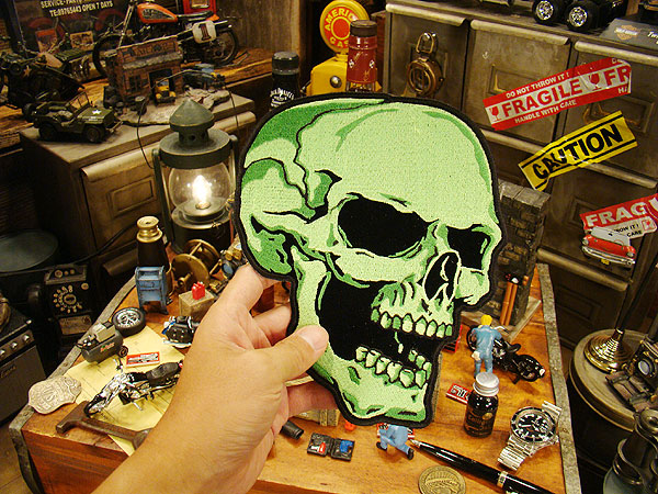 ����ꥫ��Х���������åڥ󡡡�Green Skull Right XXL�� 