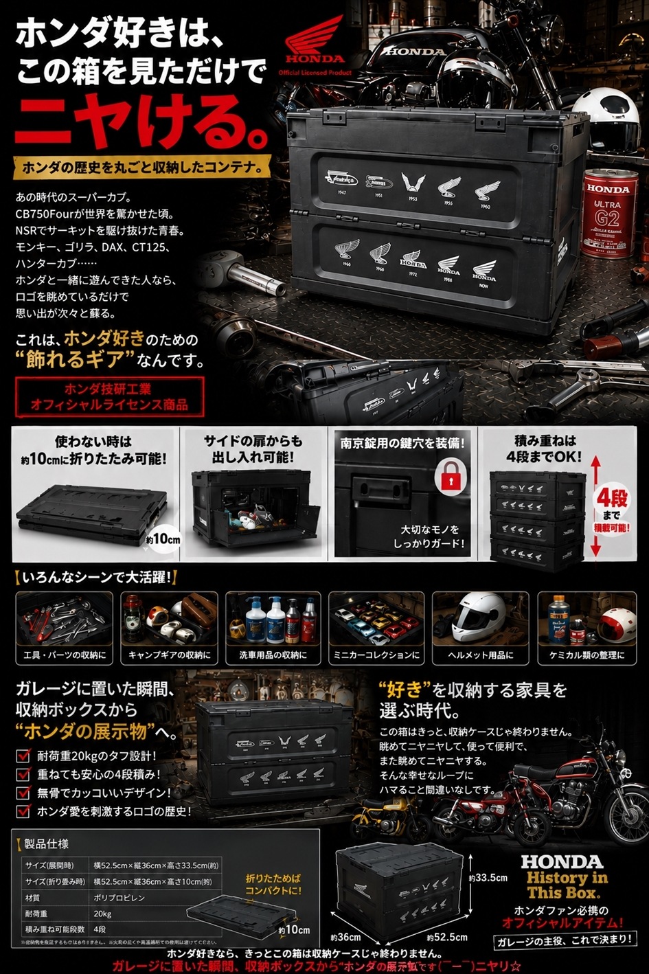 HONDA���ۥ���������󥰥ҥ��ȥ꡼���ޤꤿ���ߡ�����ƥʥܥå�����ñ�ʡ���Ǽ������