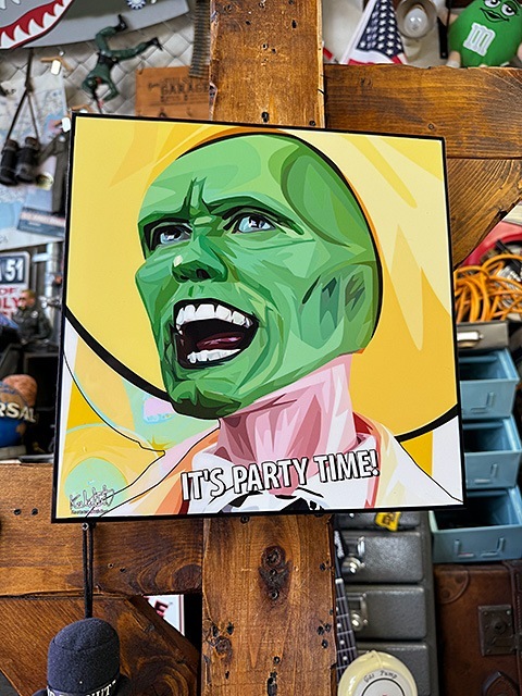 映画 マスク ジム・キャリー ポップアートフレーム (IT'S PARTY TIME