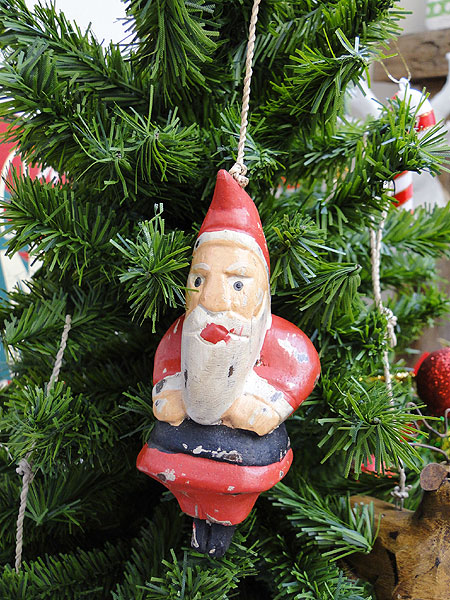 木彫りのアンティーク クリスマスデコレーション サンタクロース の通販 販売 アメリカ雑貨のテーマパーク キャンディタワー