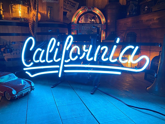 カリフォルニア California ネオンサイン 室内装飾 ネオン管西海岸装飾 カリフォルニア ネオン管 （ブルー）の通販・販売 | アメリカ雑貨の