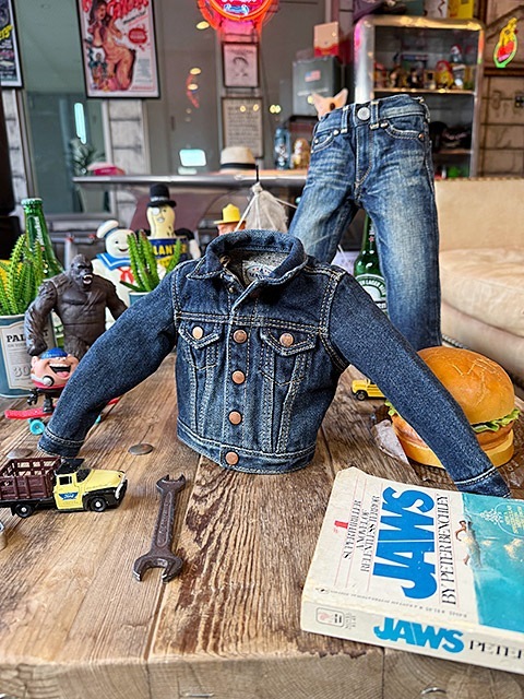 アライヤン ミニチュア Gジャン （濃色） 岡山産デニム MADE IN JAPAN