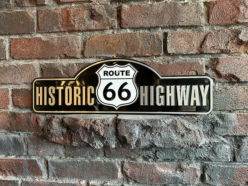 ヒストリック ルート66 ストリートサイン （ゲートサイン） ブリキ看板