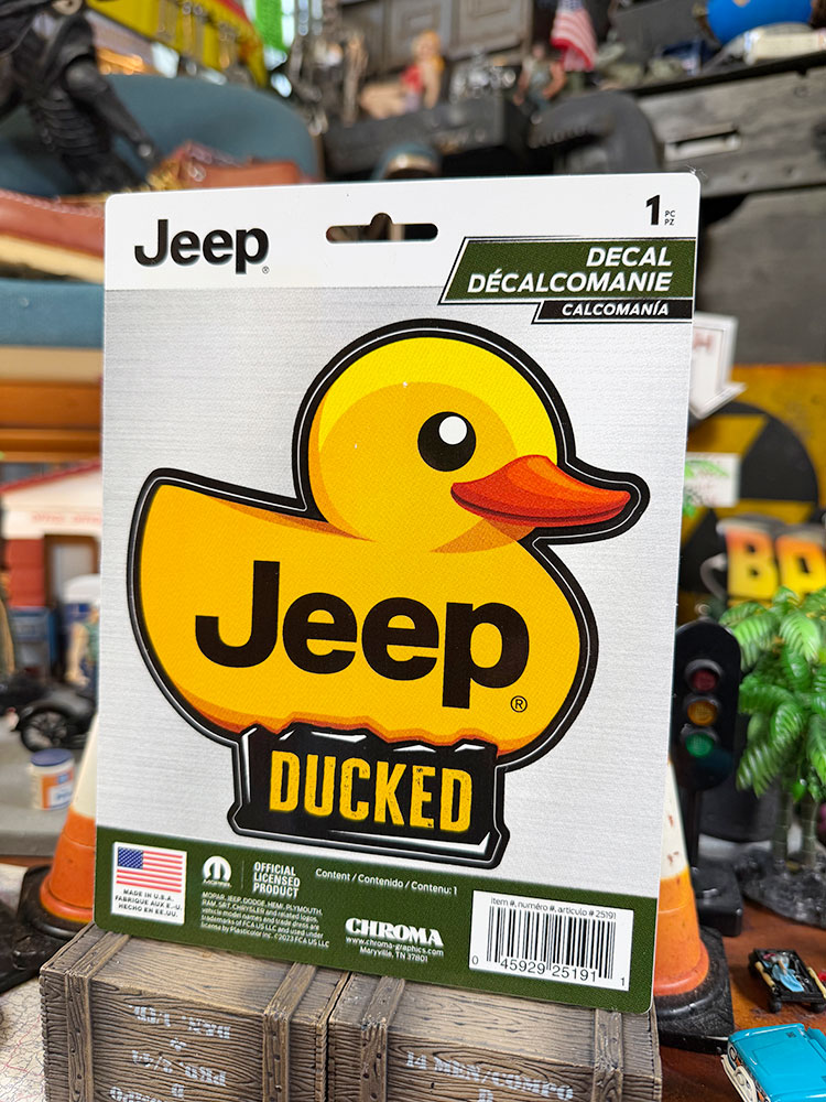 ch Jeepアヒル Jeep ジープ DUCKING アヒル オフィシャル ステッカー ダックド