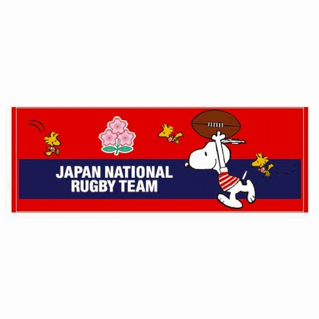 スヌーピー】 ラグビー 日本代表 コラボグッズ ミニバスタオル 第3弾