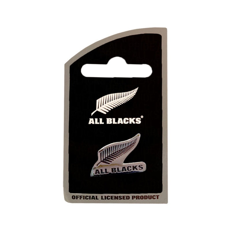 ALL BLACKS】 オールブラックス ロゴピンバッジ シルバー ラグビー