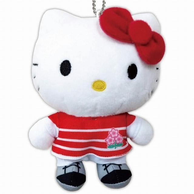 ジャパンハローキティぬいぐるみチェーン ラグビー 61066