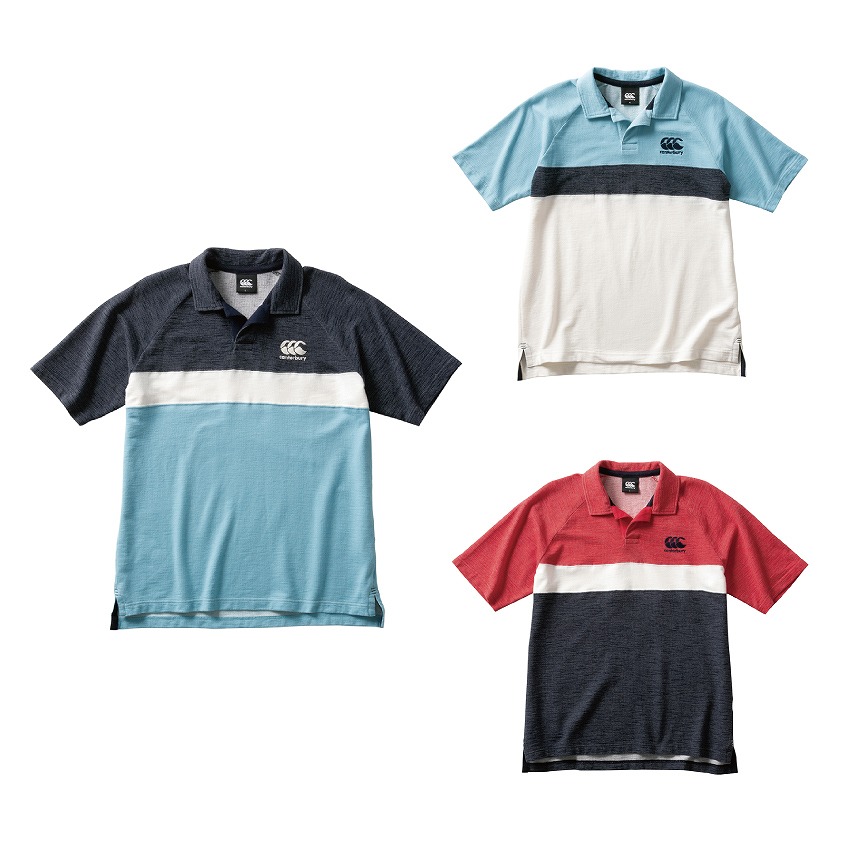 ここ Canterbury ショートスリーブラガーシャツ(メンズ) CANTERBURY】 カンタベリー ショートスリーブ ラガーシャツ