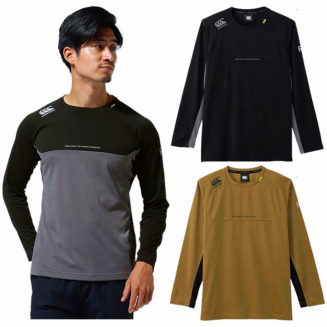 CANTERBURY カンタベリー ロングスリーブ ワークアウト Tシャツ 長袖