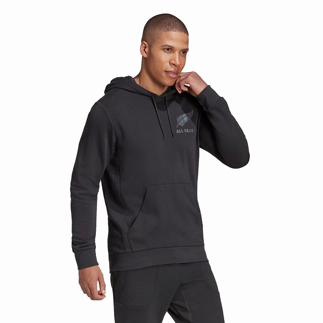 ��adidas�ۥ��ǥ����� ������֥�å��� ���ݡ������ա��ǥ��� �饰�ӡ� ALL BLACKS SUPPORTERS HOODIE IRJ41