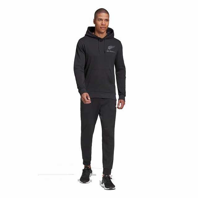 ��adidas�ۥ��ǥ����� ������֥�å��� ���ݡ������ա��ǥ��� �饰�ӡ� ALL BLACKS SUPPORTERS HOODIE IRJ41