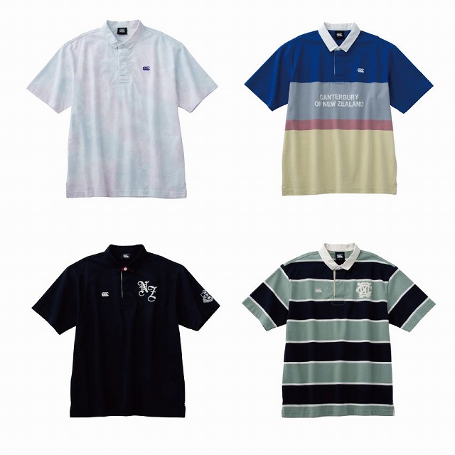 ��CANTERBURY�ۥ��󥿥٥꡼ ���硼�ȥ��꡼�� �饬������� ��� �饰�ӡ� Ⱦµ����� S/S RUGGER SHIRT CCC RA31120
