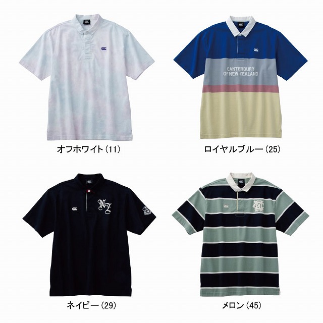 ��CANTERBURY�ۥ��󥿥٥꡼ ���硼�ȥ��꡼�� �饬������� ��� �饰�ӡ� Ⱦµ����� S/S RUGGER SHIRT CCC RA31120