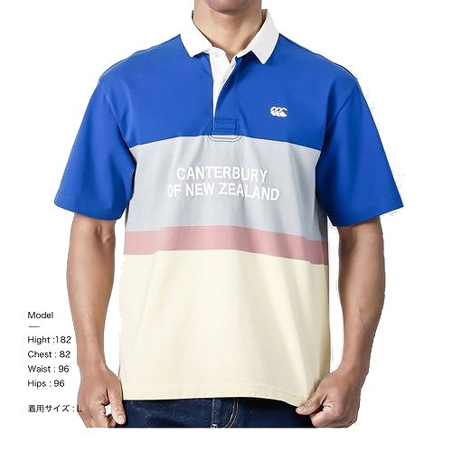 ��CANTERBURY�ۥ��󥿥٥꡼ ���硼�ȥ��꡼�� �饬������� ��� �饰�ӡ� Ⱦµ����� S/S RUGGER SHIRT CCC RA31120