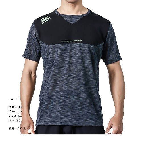 ��CANTERBURY�ۥ��󥿥٥꡼ ��������ȥƥ� ��� �饰�ӡ� ȾµT����� WORKOUT TEE RP31034