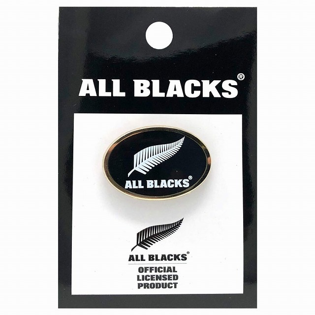 ALL BLACKS】 オールブラックス ピンバッジ (ロゴ：プリント