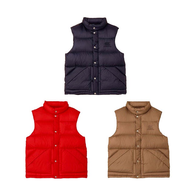 【カンタベリー】ブラック ダウンベスト M【正規品】 CANTERBURY カンタベリー ダウン ベスト DOWN VEST ユニセックス