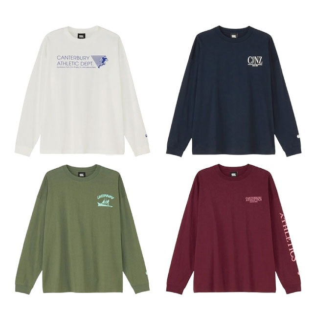CANTERBURY ���󥿥٥꡼ ���󥰥��꡼�� �إӡ����롼�ƥ��� ��� T����� Ĺµ �ȥåץ�  �ӥå������� �饰�ӡ� CCC RA425614B