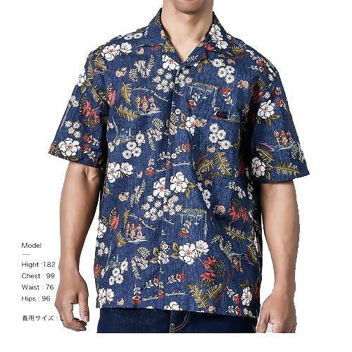 ��CANTERBURY�ۥ��󥿥٥꡼ �����ϥ���� ��� �饰�ӡ� �����奢�� ����� ������ ���ޡ� �� ALOHA SHIRT CCC RA31133