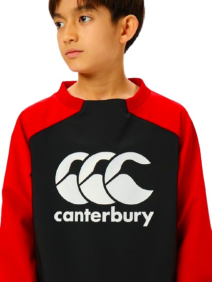 CANTERBURY 󥿥٥꡼ ˥ ץ饯ƥ ץ륪С JR.PRACTICE PULLOVER ɥ֥졼 饰ӡ å RGJ74530