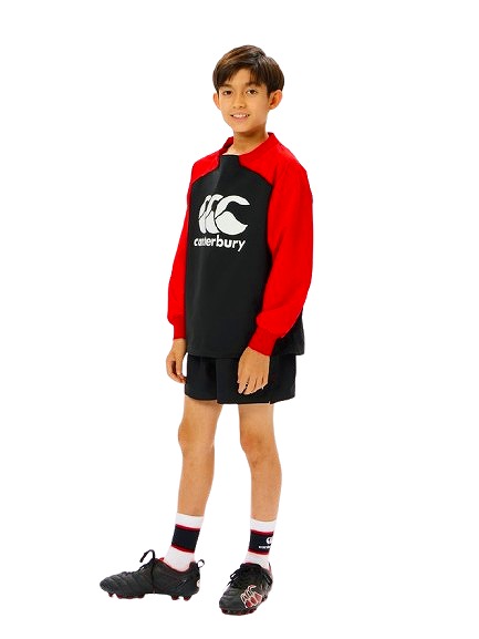 CANTERBURY 󥿥٥꡼ ˥ ץ饯ƥ ץ륪С JR.PRACTICE PULLOVER ɥ֥졼 饰ӡ å RGJ74530
