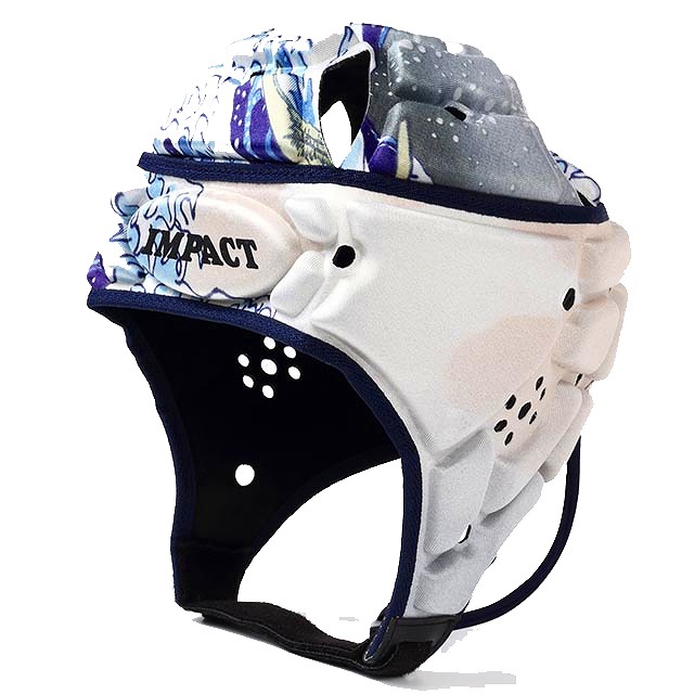 送料無料】 【IMPACT】 インパクト 北斎 和柄 ラグビー ヘッドキャップ