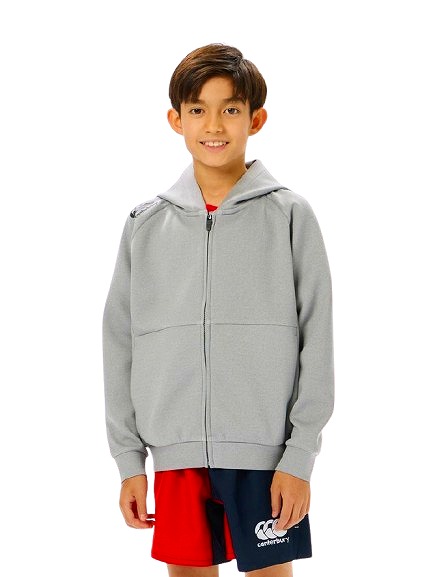 CANTERBURY ���󥿥٥꡼ ����˥� ���եƥå� ������ �饤�� ���å� �ա��ǥ� JR.D.A.F TEC AIR LIGHT ZIP HOODY �������å� �饰�ӡ� �Ҷ��� RGJ44534