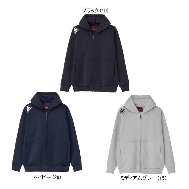 CANTERBURY ���󥿥٥꡼ ����˥� ���եƥå� ������ �饤�� ���å� �ա��ǥ� JR.D.A.F TEC AIR LIGHT ZIP HOODY �������å� �饰�ӡ� �Ҷ��� RGJ44534
