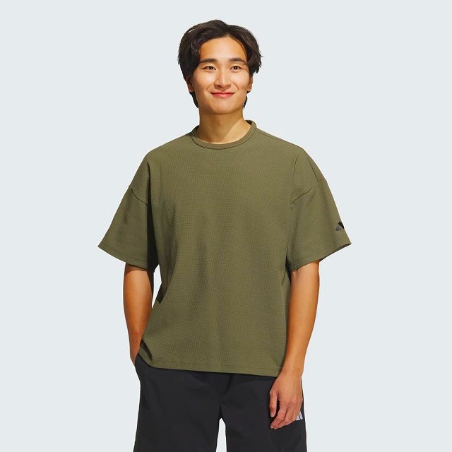 ���ǥ����� adidas M WAFFELE T����� �롼���ե��å� ��åե�ե��֥�å� ��� ȾµT����� KQD17