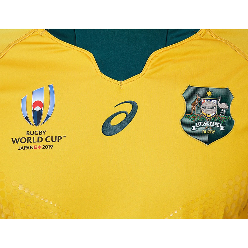若者の大愛商品 ラグビー オーストラリア代表ユニフォーム 19年ワールドカップモデル ホーム ラグビー