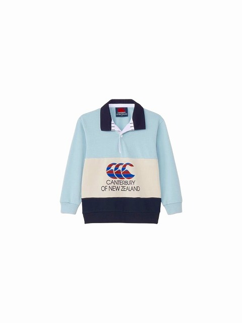 CANTERBURY ���󥿥٥꡼ ���å� ���� ���꡼�� �饬�� ����� KIDS L/S RUGGER SHIRT ����˥� �Ҷ� RAJ44823